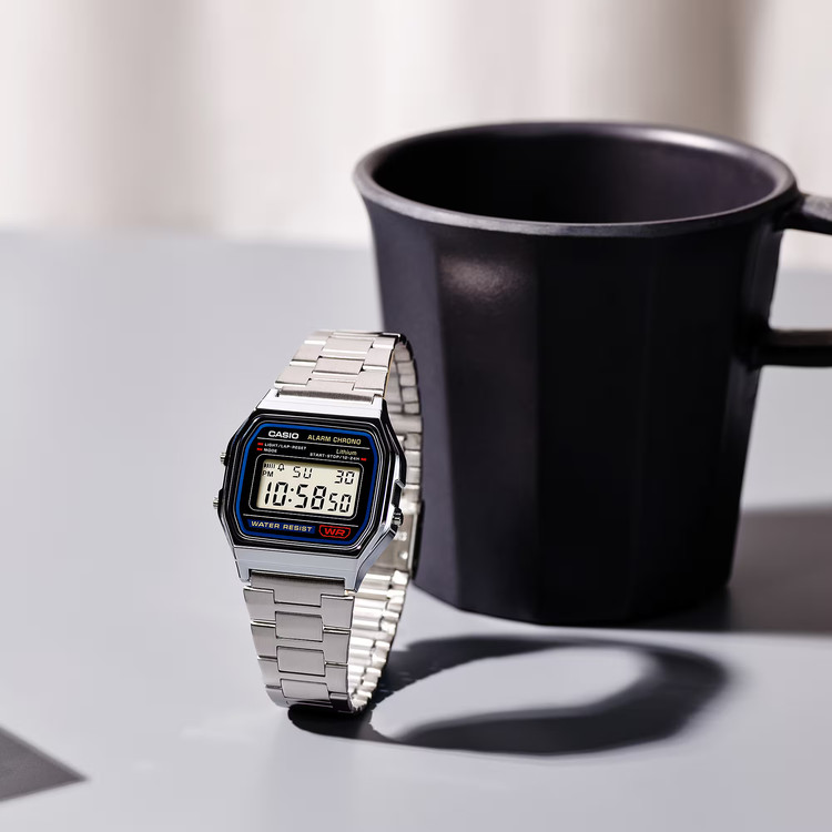 ساعت مچی دیجیتال کاسیو A158WA-1 با بند استیل | Casio A158WA-1