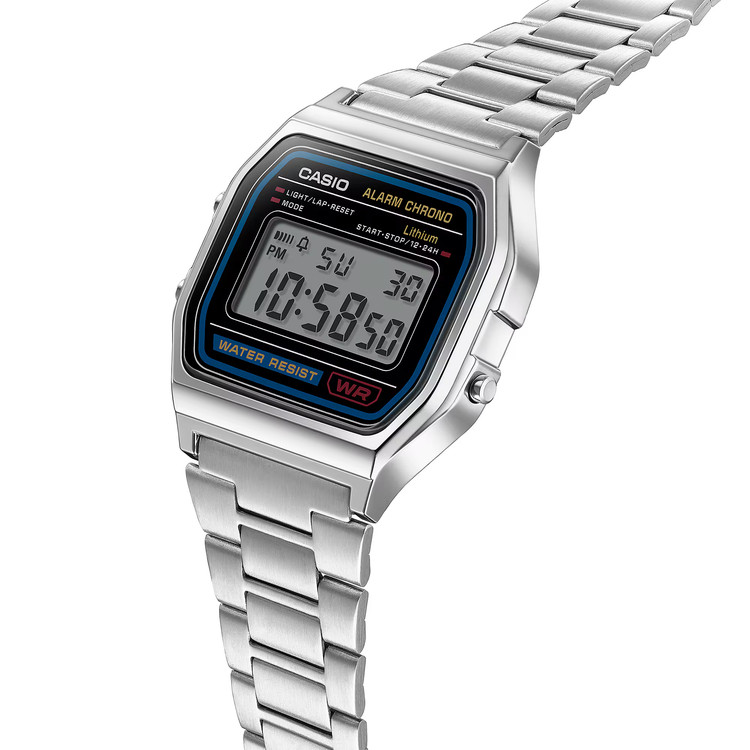 ساعت مچی دیجیتال کاسیو A158WA-1 با بند استیل | Casio A158WA-1