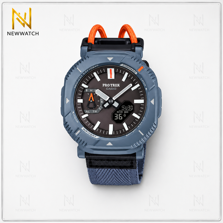 ساعت کاسیو PRO TREK PRJ-B001 با طراحی حرفهای Outdoor، شارژ خورشیدی Tough Solar، اتصال Bluetooth و مقاومت 100 متری؛ انتخابی مناسب برای طبیعتگردی، کوهنوردی و استفاده روزمره.