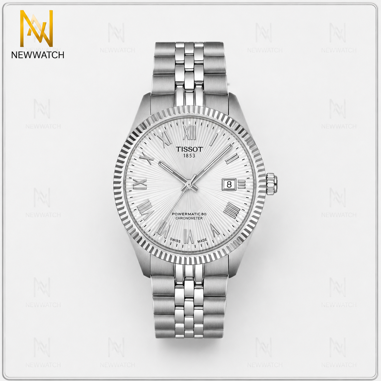 ساعت تیسوت Ballade 39mm اتوماتیک COSC با صفحه نقره‌ای و بند استیل