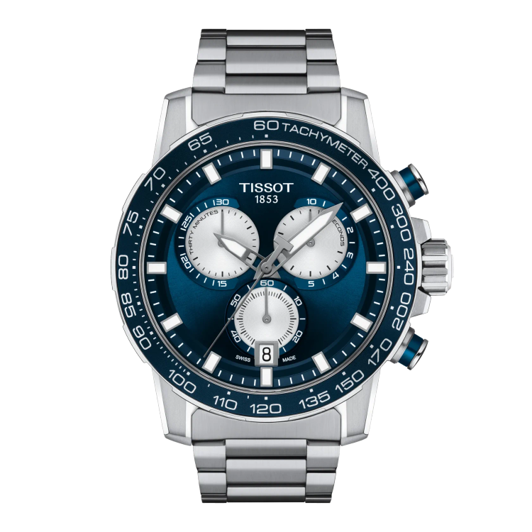 صفحه آبی ساعت Tissot Supersport New York Knicks با کرونوگراف