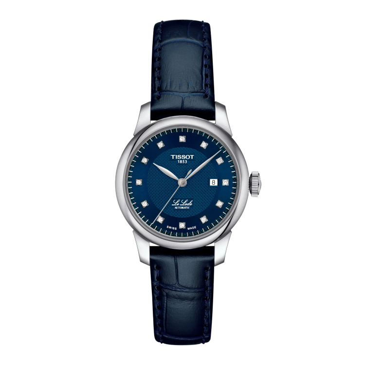 صفحه کلاسیک ساعت Tissot Le Locle با اعداد رومی بند چرمی لیدی
